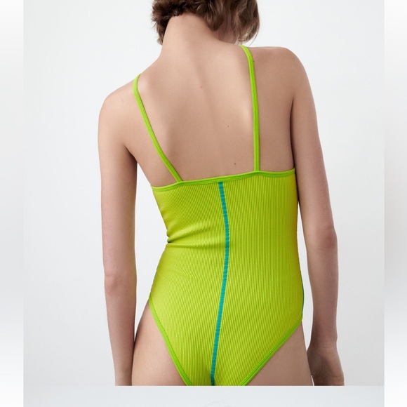 SEAMLESS BODYSUIT lime green - Picture 4 of 4